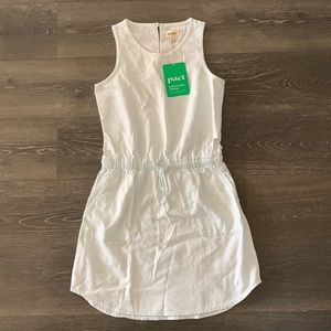 Pact chambray tank dress
